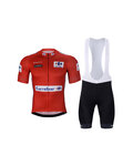 BONAVELO Kurzarm Radtrikot und Shorts - LA VUELTA - Rot/Schwarz
