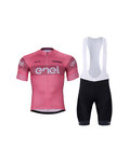 BONAVELO Kurzarm Radtrikot und Shorts - GIRO D´ITALIA - Schwarz/Rosa