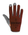 ROCDAY Langfinger-Fahrradhandschuhe - ELEMENTS - Rot/Grau