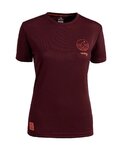 ROCDAY Kurzarm Fahrradtrikot - WOODY LADY - bordeaux