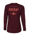 ROCDAY Langarm Fahrradtrikot für den Sommer - PATROL LADY - bordeaux