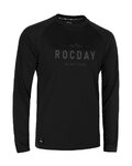 ROCDAY Langarm Fahrradtrikot für den Sommer - PATROL - Schwarz/Grau