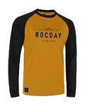 ROCDAY Langarm Fahrradtrikot für den Sommer - PATROL - Schwarz/Gelb