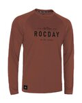ROCDAY Langarm Fahrradtrikot für den Sommer - PATROL - Rot