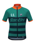 SANTINI Kurzarm Fahrradtrikot - 365GS KIDS - Blau/Orange
