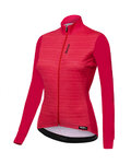 SANTINI Langarm Fahrradtrikot für den Winter - SCIA LADY WINTER - Rot