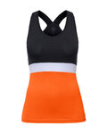 SANTINI Ärmelloses Fahrradtrikot - SCIA LADY - Orange/Schwarz