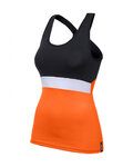 SANTINI Ärmelloses Fahrradtrikot - SCIA LADY - Orange/Schwarz