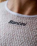 SANTINI Kurzarm Fahrrad-Shirt - ALPHA - Weiß