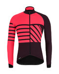 SANTINI Langarm Fahrradtrikot für den Winter - SVOLTA WINTER - Schwarz/bordeaux