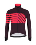 SANTINI Fahrrad-Thermojacke - SVOLTA - Schwarz/bordeaux