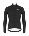 SANTINI Langarm Fahrradtrikot für den Winter - COLORE WINTER - Schwarz