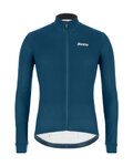 SANTINI Langarm Fahrradtrikot für den Winter - COLORE WINTER - Blau