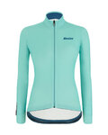 SANTINI Langarm Fahrradtrikot für den Winter - COLORE LADY WINTER - Hellblau