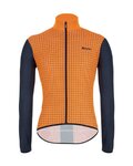 SANTINI Winddichte Fahrradjacke - NEBULA - Hellblau/Orange/Blau
