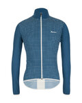 SANTINI Winddichte Fahrradjacke - NEBULA - Hellblau/Blau