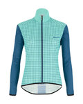 SANTINI Winddichte Fahrradjacke - NEBULA LADY - Hellblau/Blau