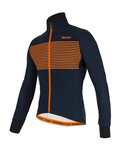 SANTINI Fahrrad-Thermojacke - COLORE - Blau/Orange