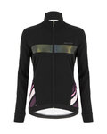 SANTINI Fahrrad-Thermojacke - CORAL RAGGIO LADY - Schwarz/Rosa
