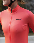 SANTINI Langarm Fahrradtrikot für den Winter - COLORE LADY WINTER - Rosa