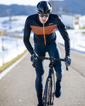 SANTINI Fahrrad-Thermojacke - COLORE - Blau/Orange