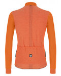 SANTINI Langarm Fahrradtrikot für den Winter - COLORE PURO WINTER - Orange