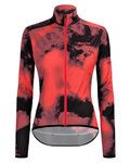 SANTINI Winddichte Fahrradjacke - NEBULA STORM LADY - Rosa