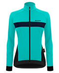 SANTINI Fahrrad-Thermojacke - CORAL BENGAL LADY - Türkis