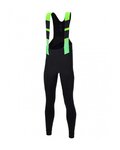 SANTINI Lange Fahrradhose mit Trägern - COMMAND WINTER - Grün/Schwarz