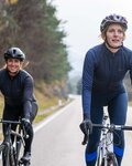 SANTINI Langarm Fahrradtrikot für den Winter - COLORE PURO LADY - Blau