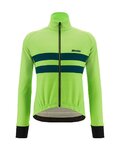 SANTINI Fahrradjacke und Hose für den Winter - COLORE HALO + LAVA - Grün/Schwarz