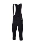 SANTINI 3/4 lange Fahrradhose mit Träger  - ADAPT SHELL - Schwarz