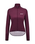 SANTINI Winddichte Fahrradjacke - NEBULA - bordeaux