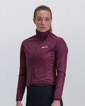 SANTINI Winddichte Fahrradjacke - NEBULA - bordeaux