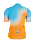 SANTINI Kurzarm Fahrradtrikot - TERRA MTB - Orange/Türkis