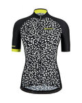 SANTINI Kurzarm Fahrradtrikot - TONO CHROMOSOME LADY - Schwarz