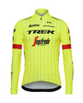 SANTINI Langarm Fahrradtrikot für den Winter - TREK SEGAFREDO 2018 - Gelb/Schwarz