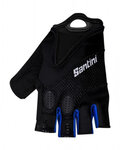 SANTINI Fingerlose Fahrradhandschuhe - ATOM - Schwarz/Blau