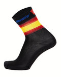 SANTINI Klassische Fahrradsocken - LA VUELTA 2019 - Rot/Gelb/Schwarz