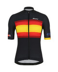 SANTINI Kurzarm Fahrradtrikot - LA VUELTA 2019 - Schwarz/Gelb/Rot