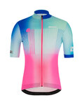 SANTINI Kurzarm Fahrradtrikot - LA VUELTA 2019 - Hellblau/Rosa