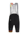 SANTINI Kurze Fahrradhose mit Trägern - LA VUELTA 2020 - Schwarz