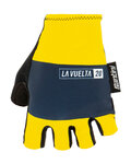 SANTINI Fingerlose Fahrradhandschuhe - LA VUELTA 2020 - Gelb/Schwarz