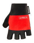 SANTINI Fingerlose Fahrradhandschuhe - LA VUELTA 2020 - Rot/Schwarz