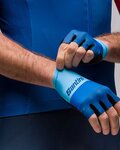 SANTINI Fingerlose Fahrradhandschuhe - LA VUELTA 2021 - Blau