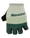 SANTINI Fingerlose Fahrradhandschuhe - LA VUELTA 2021 - Grün