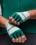 SANTINI Fingerlose Fahrradhandschuhe - LA VUELTA 2021 - Grün