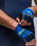 SANTINI Fingerlose Fahrradhandschuhe - LA VUELTA 2021 - Blau