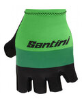 SANTINI Fingerlose Fahrradhandschuhe - LA VUELTA 2021 - Grün