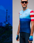 SANTINI Kurzarm Fahrradtrikot - LA VUELTA 2021 - Blau